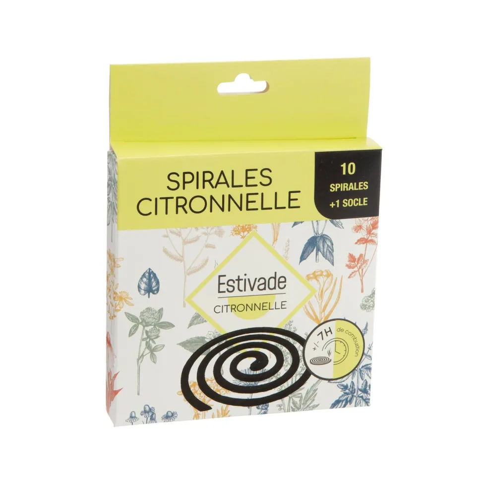 Recharge spirales citronnelle coloris noir Denis & Fils - 5 sachets