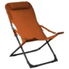 Relax easy sienne coloris orange en aluminium - 127 x 61 x 28,5 cm