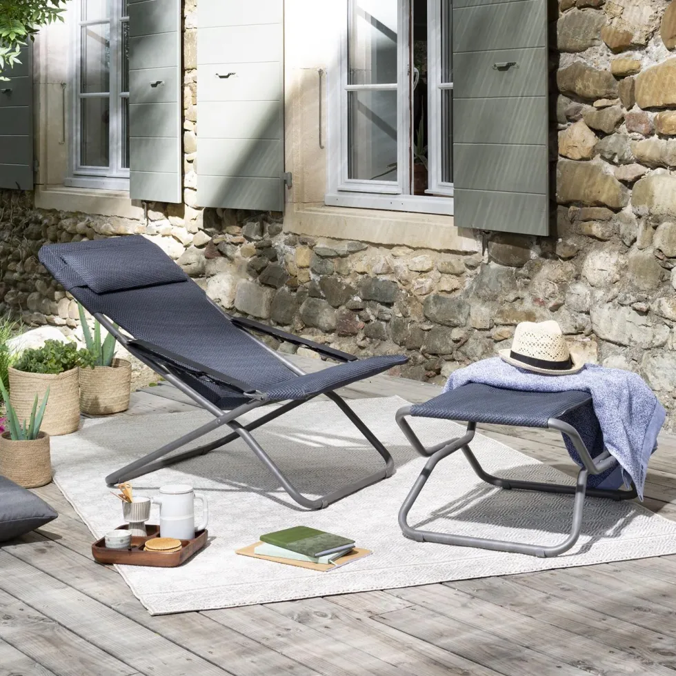 Repose jambes Be Comfort gris foncé de 51 x 66 x 35 cm