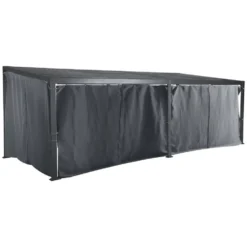 Rideaux pour Tonnelle Avila Ardoise Hespéride - 7,2 x 3 m