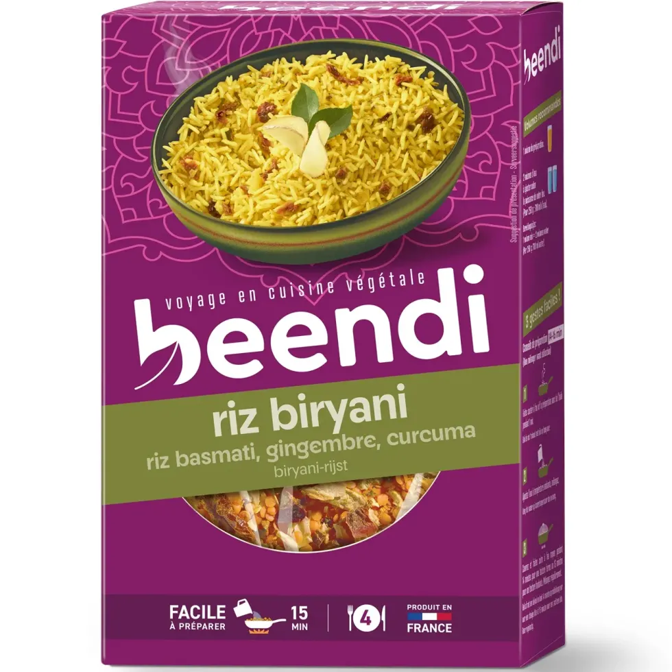 Riz basmati sauté au curcuma et gingembre Beendi - 250 g