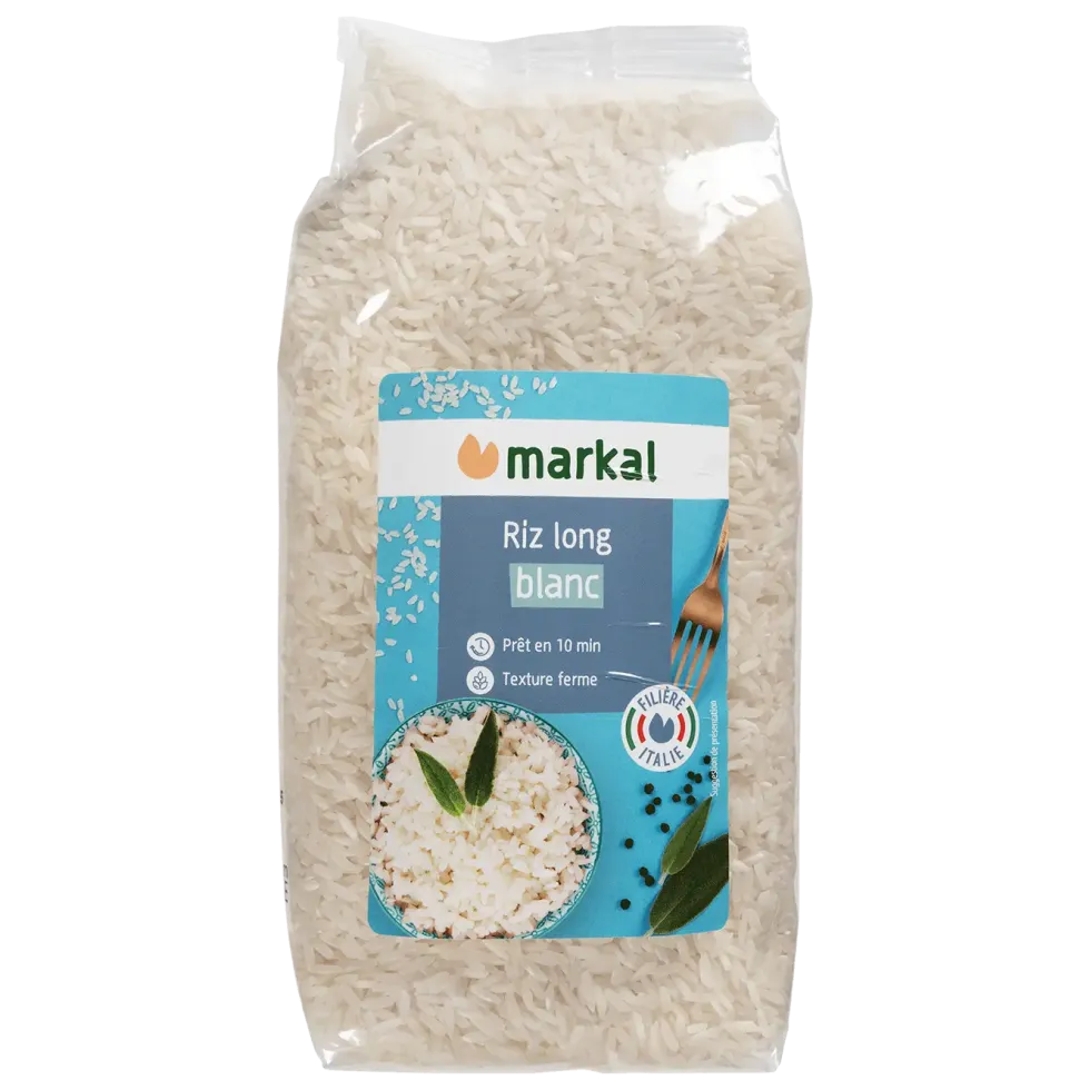 Riz long blanc bio Markal - 1 kg
