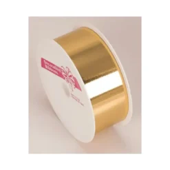 Ruban métallisé en bobine coloris or 30 mm - 4 m