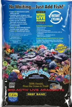 Sable vivant pour aquarium coloris noir Antinea Reef - 9,07 kg (0,5 - 1,5 mm)