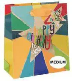 Sac cadeau multicolore taille medium Pictura 8