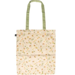 Sac de course en coton motif abeilles - 36,2 x 42,5 cm