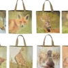 Sac de courses illustration faune sauvage - 39,5 x 14,5 x 40 cm