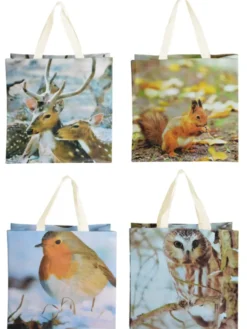 Sac de courses illustration nature au printemps - 39,5 x 14,5 x 40 cm