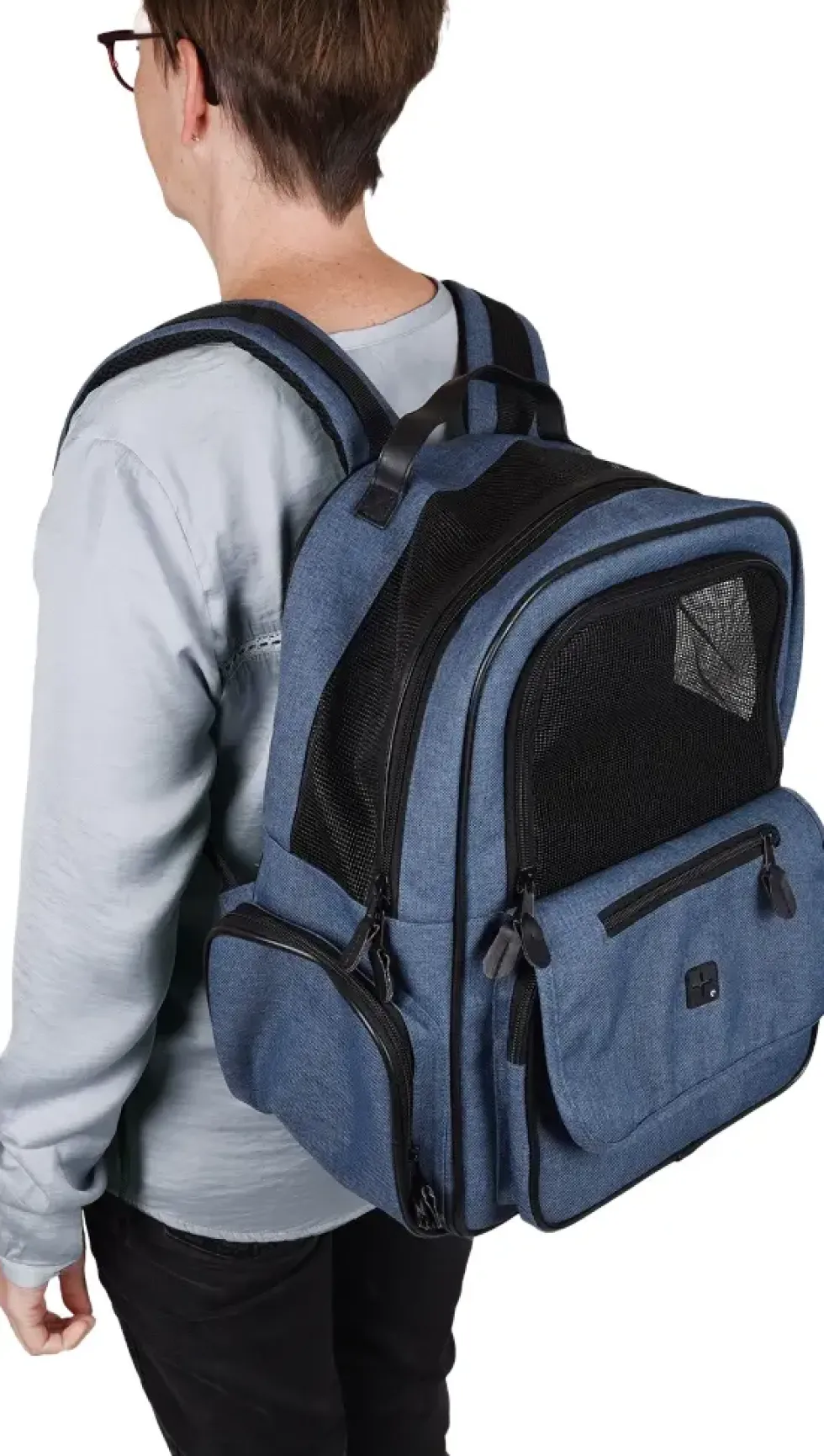 Sac à dos coloris bleu Flamingo Wiro - 40 x 25 x 41 cm