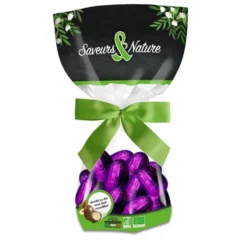 Sachet d’œufs enrobés de chocolat au lait bio cœur fondant Saveur & Nature - 150 g