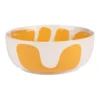 Saladier en grès beige et jaune Lulli - Ø 26 cm