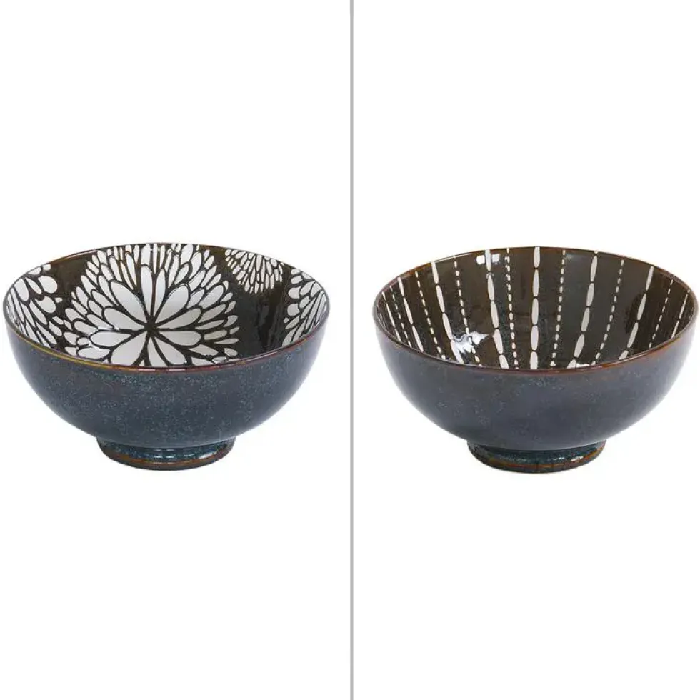 Saladier Penjab coloris marron en porcelaine - Ø 20 cm