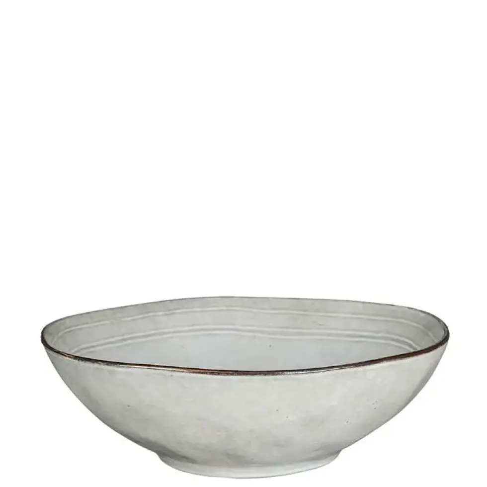 Saladier Tabo coloris gris en grès - Ø 23,5 cm