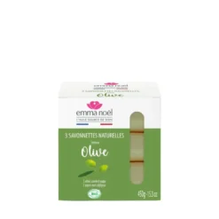 Savonnettes à l’huile d’olive bio en sachets de 3 x 150 g