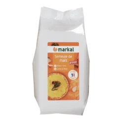 Semoule de maïs grosse bio en sachet de 500 g