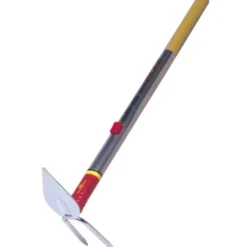 Serfouette 2 dents coloris métal 7,5 cm
