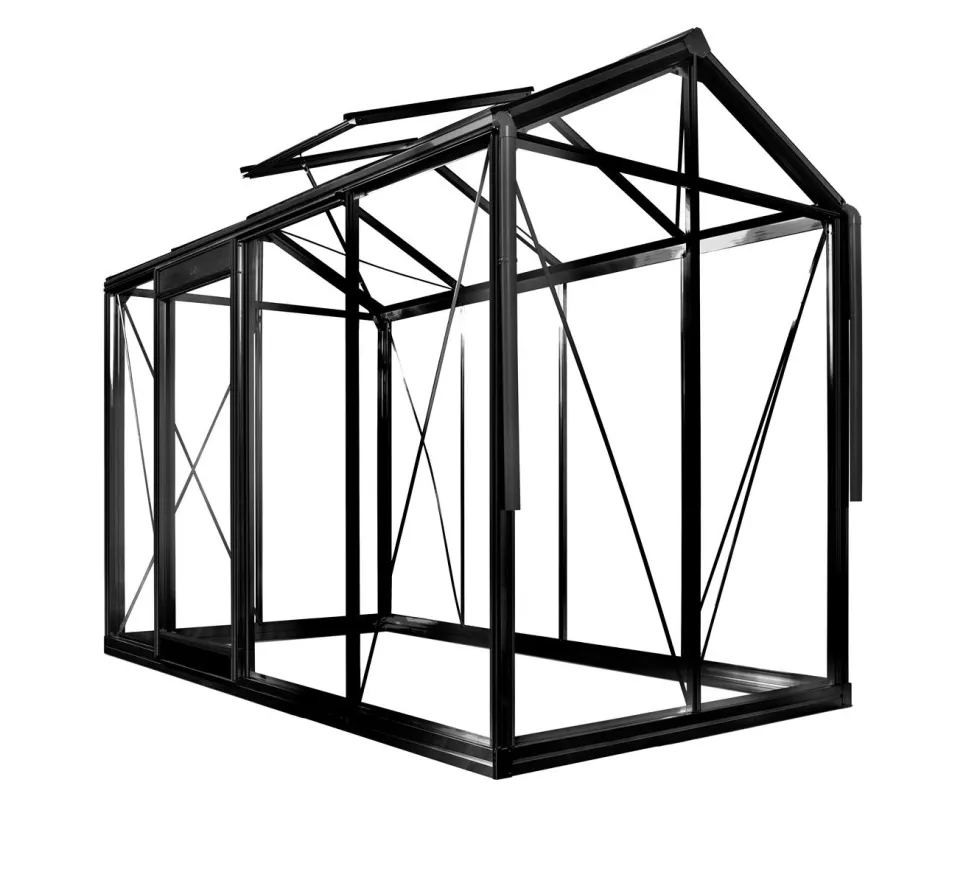Serre de jardin Piccolo 04 Blackline coloris noir laqué ACD - 159 x 298 cm