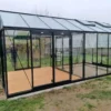 Serre de jardin R308H Blackline ACD coloris noir - 306 x 593 cm