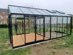 Serre de jardin R308H Blackline ACD coloris noir - 306 x 593 cm