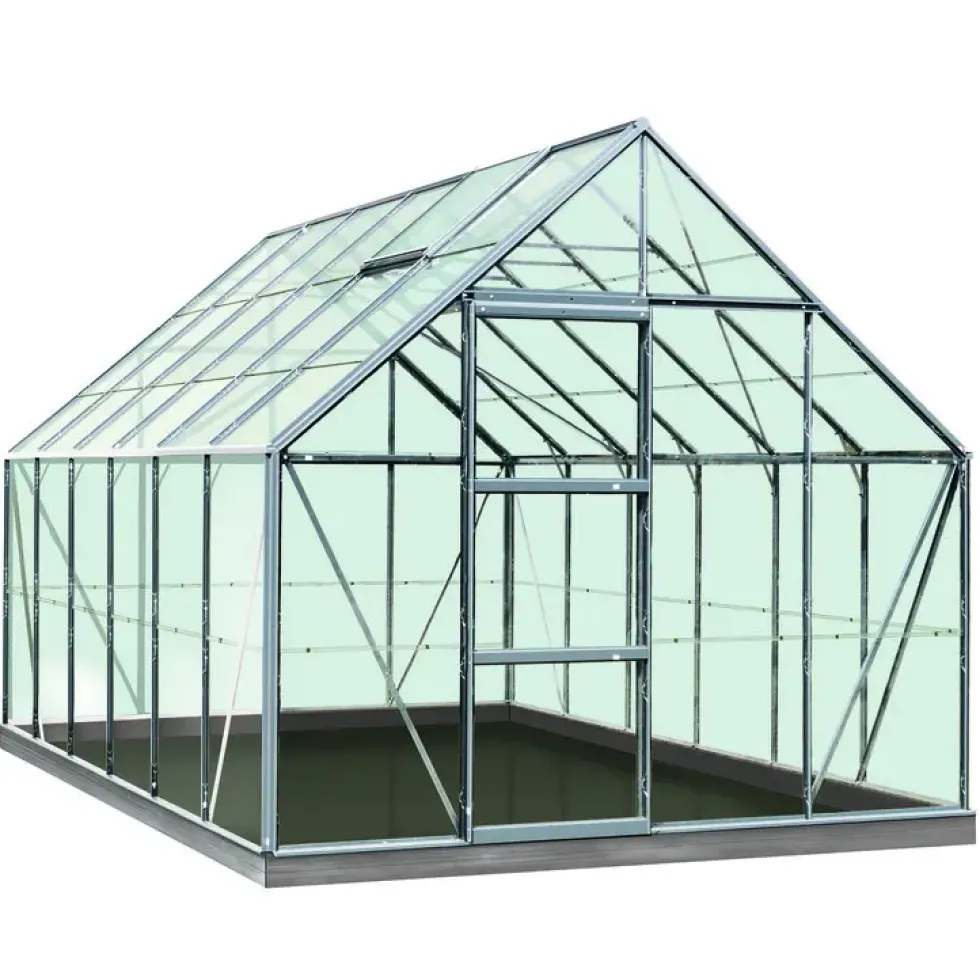 Serre en verre Olivier ACD 9,9 m² - 384 x 257 cm