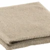 Serviette de toilette en coton coloris galet Vivaraise Bora - 100 x 50 cm