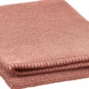 Serviette de toilette en coton coloris terracotta Vivaraise Bora - 100 x 50 cm
