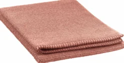 Serviette de toilette en coton coloris terracotta Vivaraise Bora - 100 x 50 cm