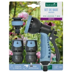 Set de base universel botanic® avec pistolet 7 jets