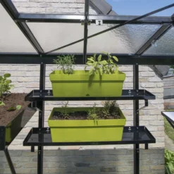 Set de 2 étagères en aluminium ACD - 86 x 15 cm