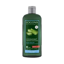Shampoing hydratant à l’aloe vera bio en flacon de 250 ml