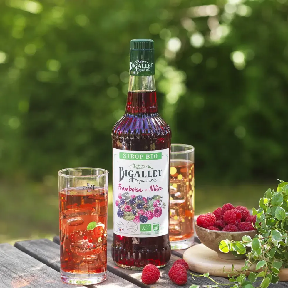 Sirop de framboise-mûre bio 70 cl