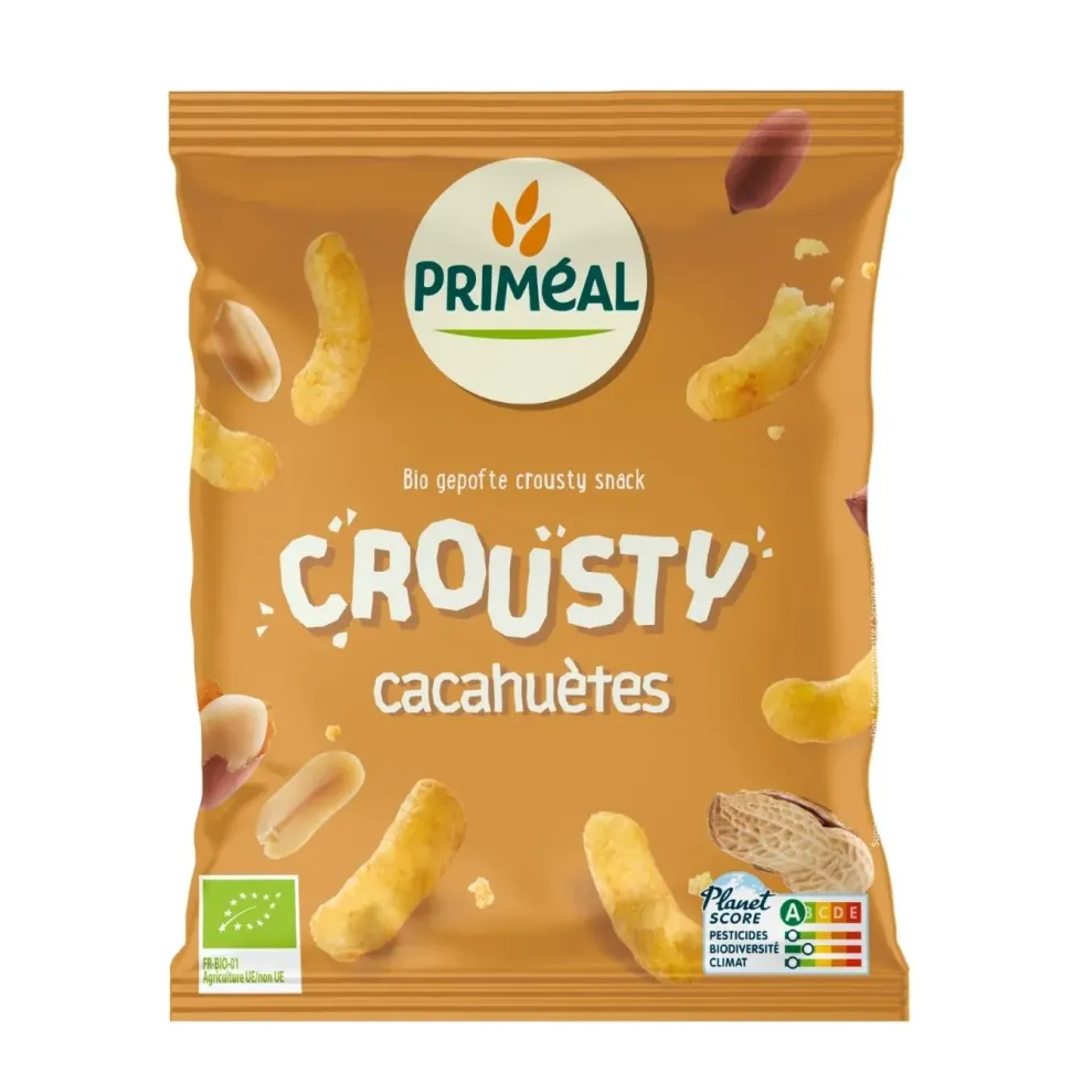 Snack cacahuètes Primeal crousty - 75 g