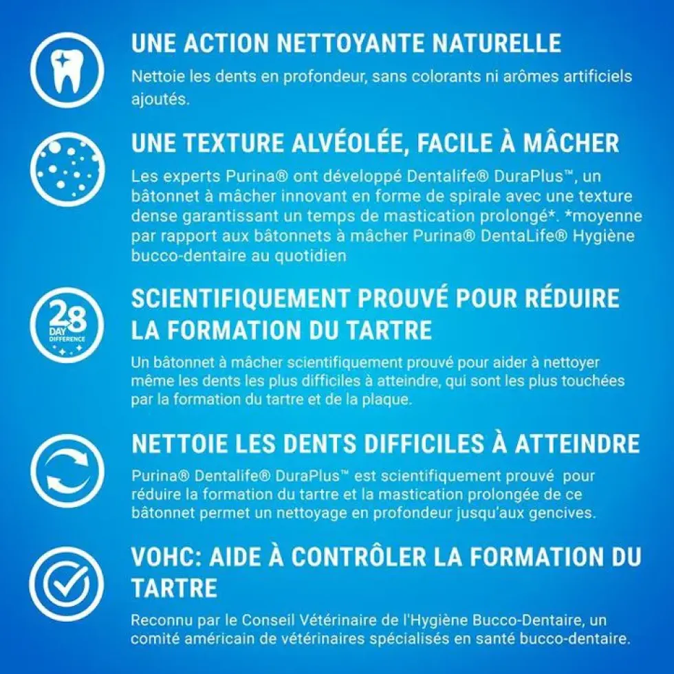 Snack à mâcher Dentalife Extra small pour très petit chien 207 g