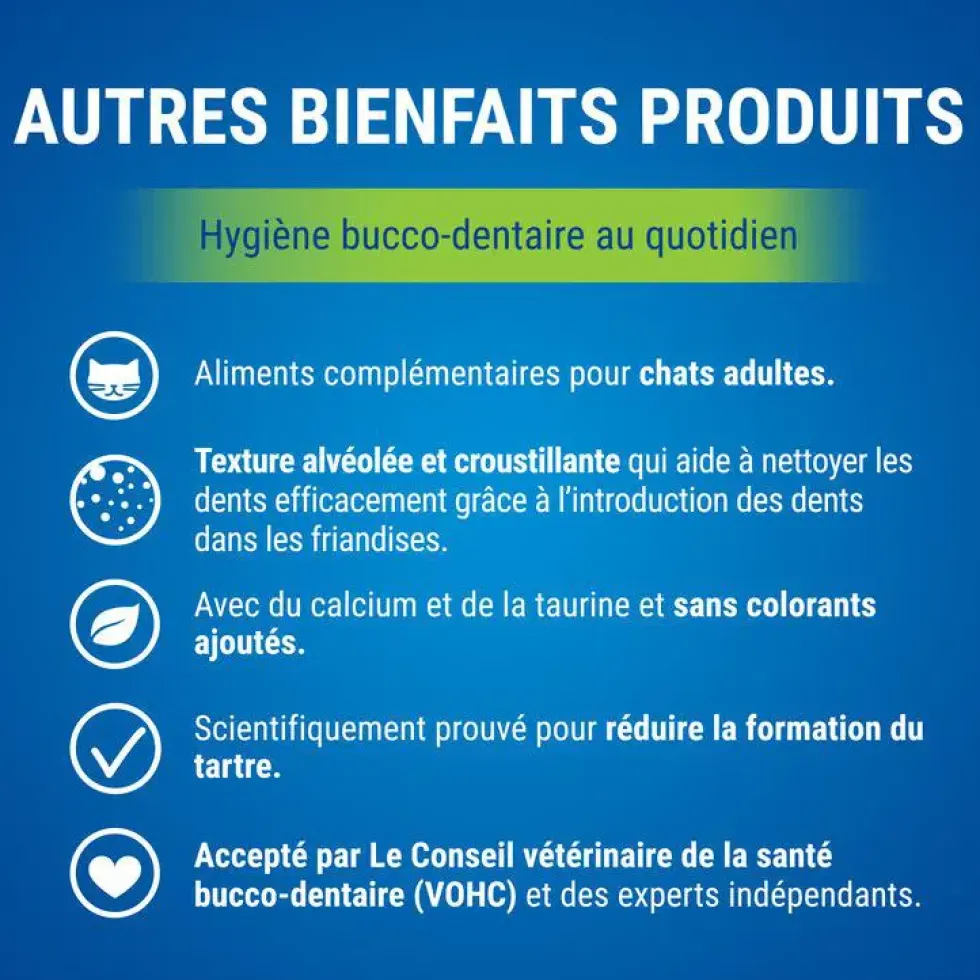 Snack à mâcher pour chat Dentalife Cat Saumon 40 g