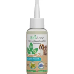Soin nettoyant oreilles pour chien et chat Biodène – 100 ml