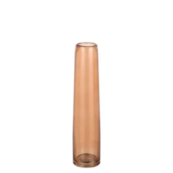 Soliflore en verre marron Xandra - Ø 7 x H 30,5 cm