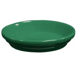 Soucoupe de pot horticole en terre cuite émaillée vert forêt Decolines - Ø 27 cm