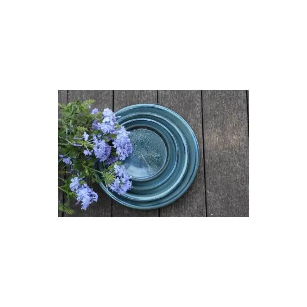 Soucoupe gamme Les poteries d'Albi coloris bleu Ø 18 x 3 cm