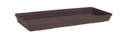 Soucoupe jardinière coloris taupe Poetic Roméo - 53 x 16 x H 3,5 cm