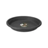 Soucoupe ronde couleur anthracite - Ø 13x2 cm