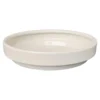 Soucoupe ronde en métal recyclé coloris crème Upcycle Conique - Ø 16,5 x H 3,25 cm