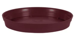 Soucoupe ronde en plastique rouge Bourgogne Eda Toscane - Ø 54 cm