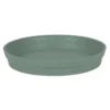 Soucoupe ronde en polypropylène vert laurier Eda Toscane - Ø 28 cm