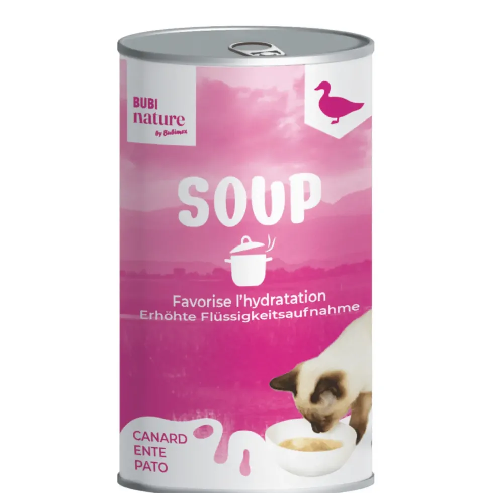Soupe pour chat au canard Bubi nature - 135 g