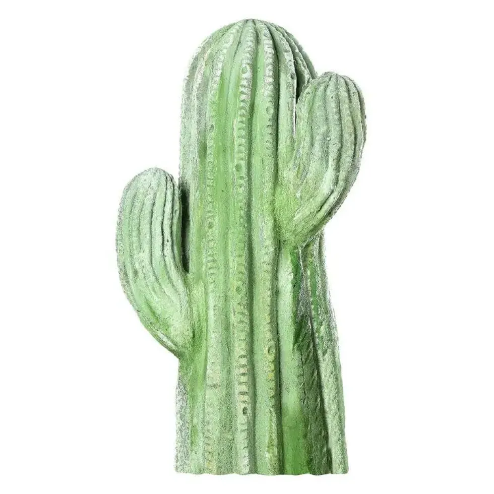 Statue en béton ciré vert Hairie Grandon Cactus petit modèle - 34 cm