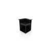 Support angle fermé en acier noir forme comptoir de bar Forge Adour - 97,2 x 97,2 x 112,5 cm