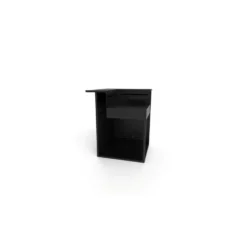 Support angle fermé en acier noir forme comptoir de bar Forge Adour - 97,2 x 97,2 x 112,5 cm