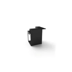 Support angle fermé en acier noir forme comptoir de bar Forge Adour - 97,2 x 97,2 x 112,5 cm