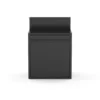 Support desserte pour plancha coloris noir en acier - 80 x 60 x 109 cm