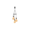 Suspension Flow 3 ampoules en verre LED à piles Ø 10 x H 19 cm